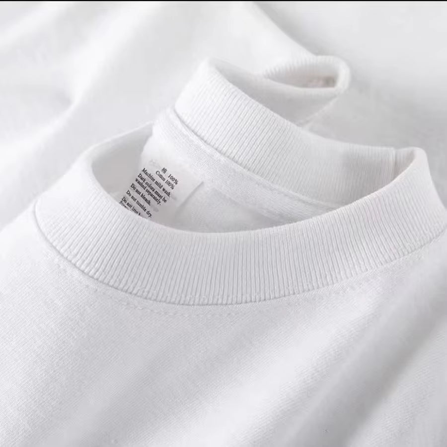 100% Cotton T-Shirt Men Women Solid Color O Neck Short-Sleeved Tops Summer Korean Loose Half-Sleeve T Shirt Unisex M-4XL