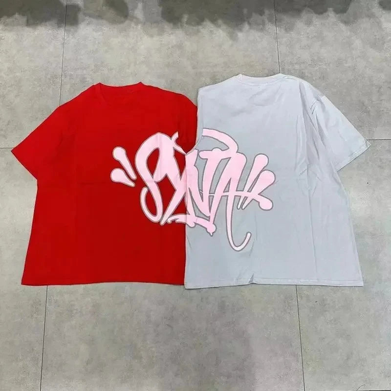 American Men'S Suit Fashion Printing Casual Sports round Neck Short-Sleeved Suit Oversize Men'S Cotton T-Shirt + Shorts